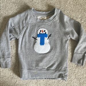 Monica + Andy Gray Snowman Kids Sweatshirt